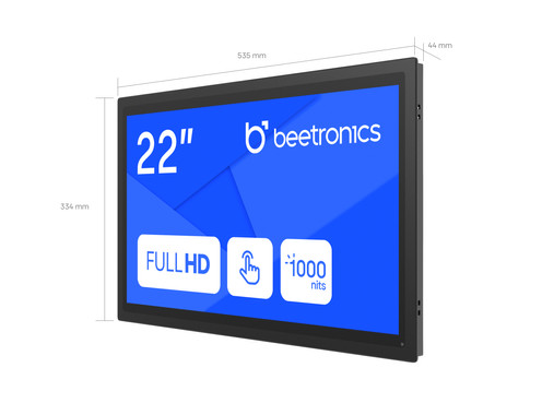 22 tommer touchskærm metal (høj lysstyrke)